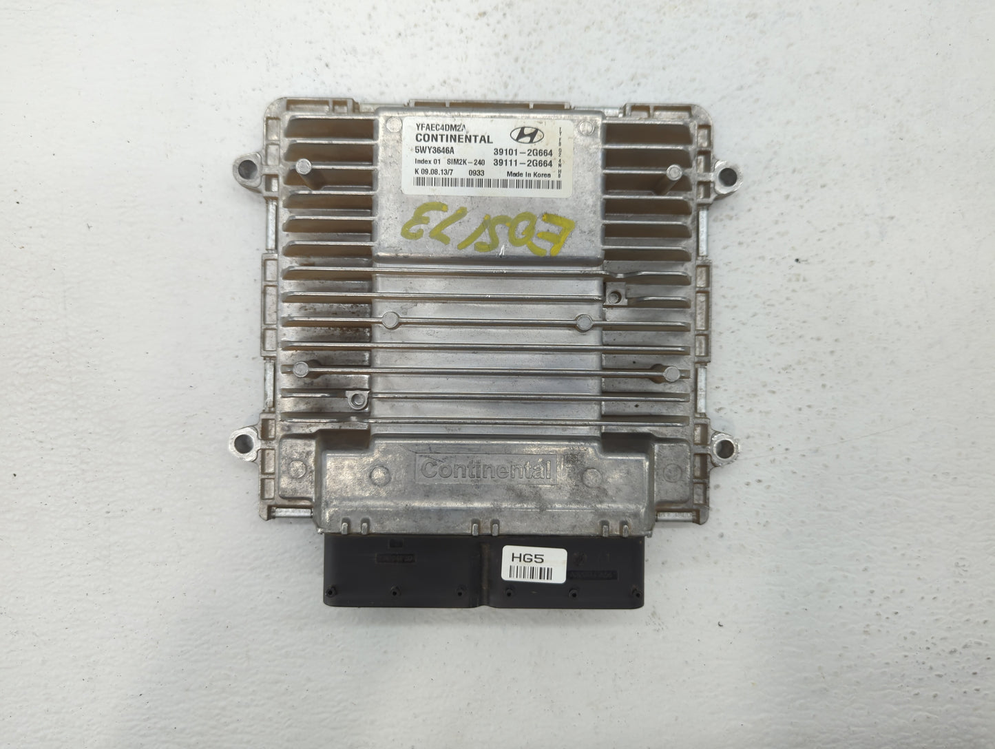 2011-2014 Hyundai Sonata PCM Engine Control Computer ECU ECM PCU OEM P/N:39111-2G663 39101-2G663 Fits Fits 2011 2012 2013 20