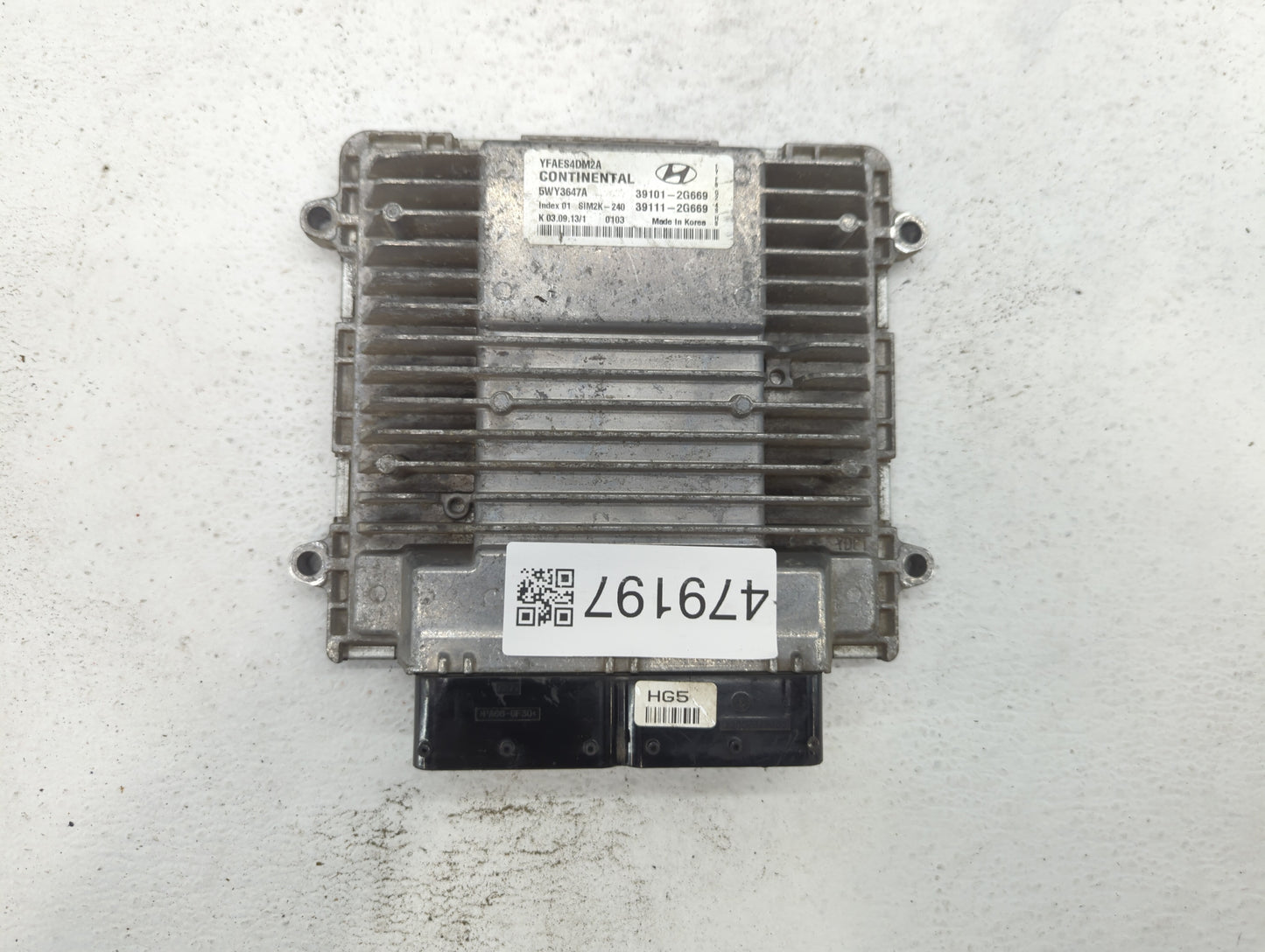 2011-2014 Hyundai Sonata PCM Engine Control Computer ECU ECM PCU OEM P/N:39101-2G667 39111-2G669 Fits Fits 2011 2012 2013 20
