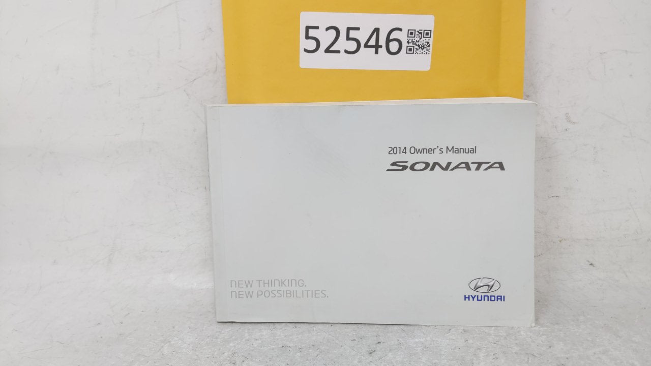 2014 Hyundai Sonata Owners Manual Book Guide OEM Used Auto Parts - Oemusedautoparts1.com