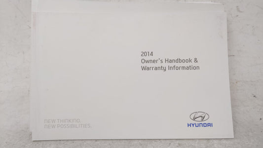 2014 Hyundai Sonata Owners Manual Book Guide OEM Used Auto Parts