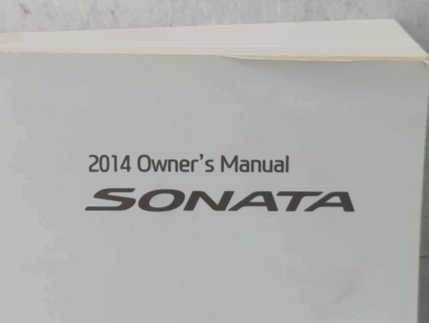 2014 Hyundai Sonata Owners Manual Book Guide OEM Used Auto Parts - Oemusedautoparts1.com
