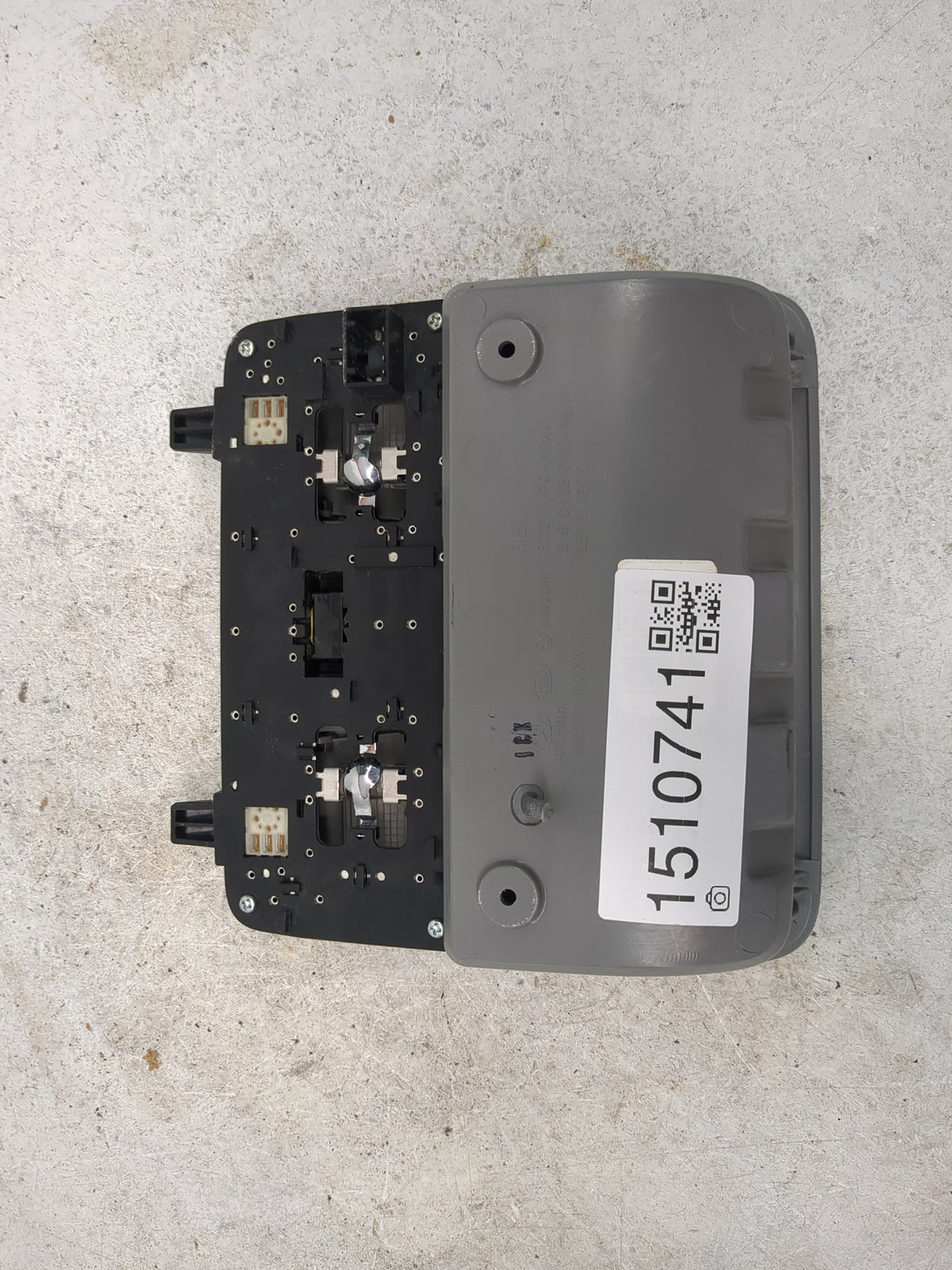 2014 Hyundai Veloster Overhead Roof Console Gray - Oemusedautoparts1.com