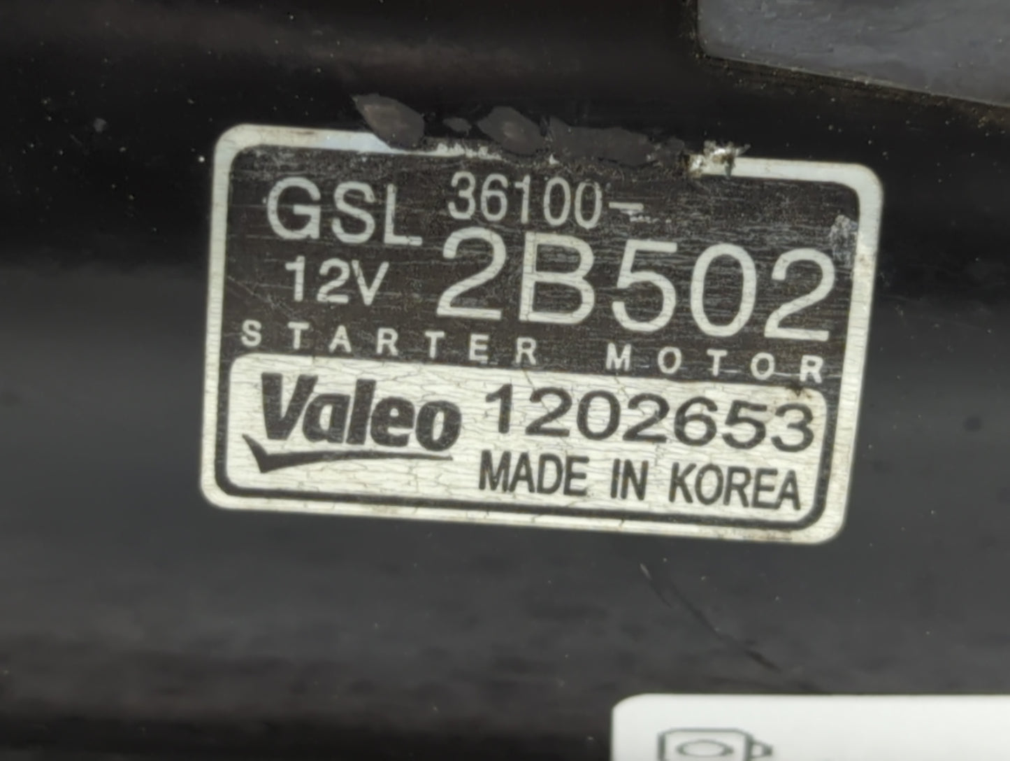 2012-2020 Hyundai Veloster Car Starter Motor Solenoid OEM P/N:1202653 36100-2B502 Fits OEM Used Auto Parts - Oemusedautopart