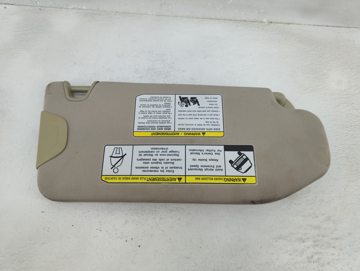 2014 Infiniti Qx70 Sun Visor Shade Replacement Driver Left Mirror Fits Fits 2009 2010 2011 2012 2013 OEM Used Auto Parts - O