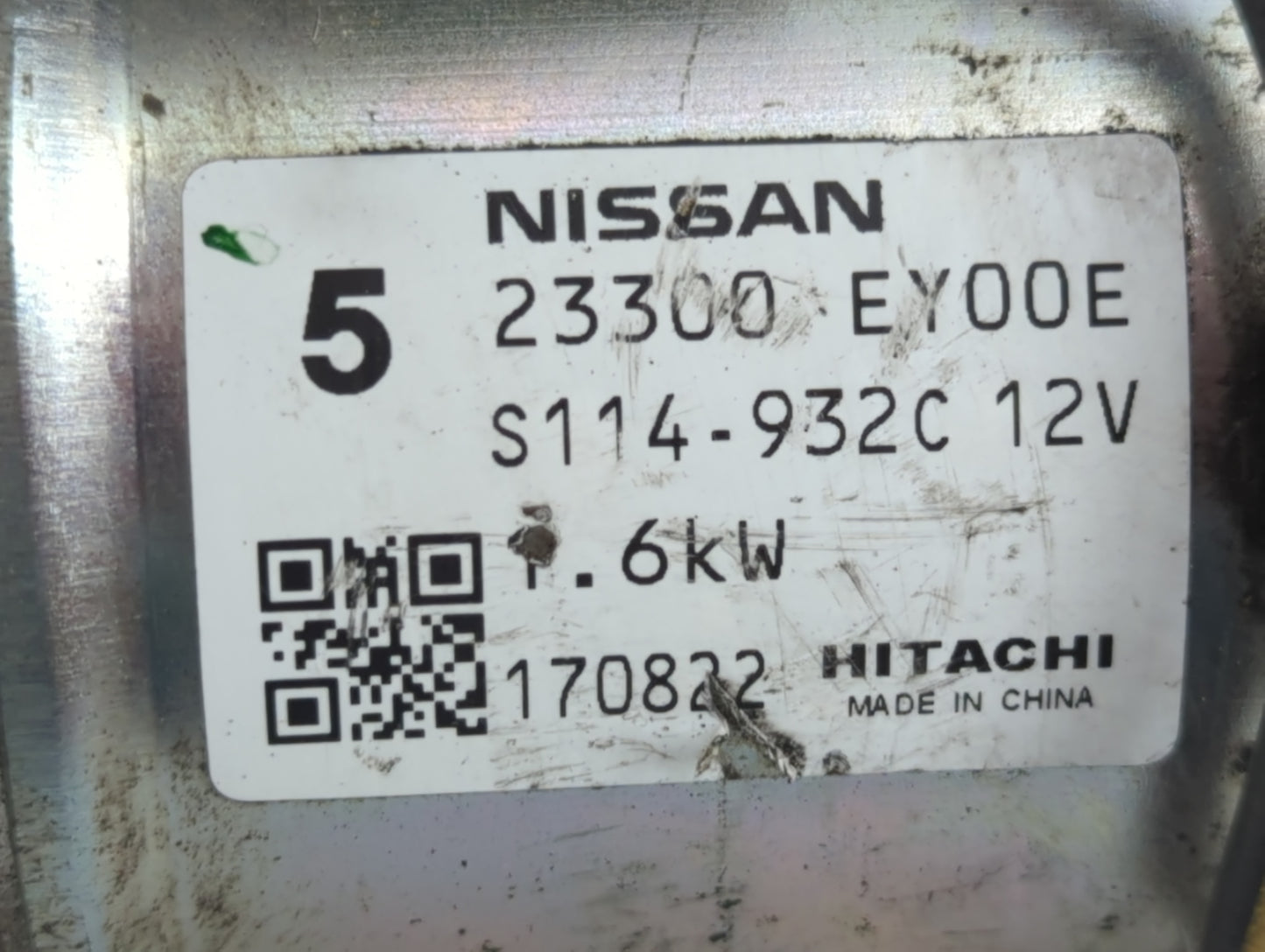 2014-2017 Infiniti Qx70 Car Starter Motor Solenoid OEM P/N:S114-932C 12V 23300 EY00E Fits OEM Used Auto Parts - Oemusedautop