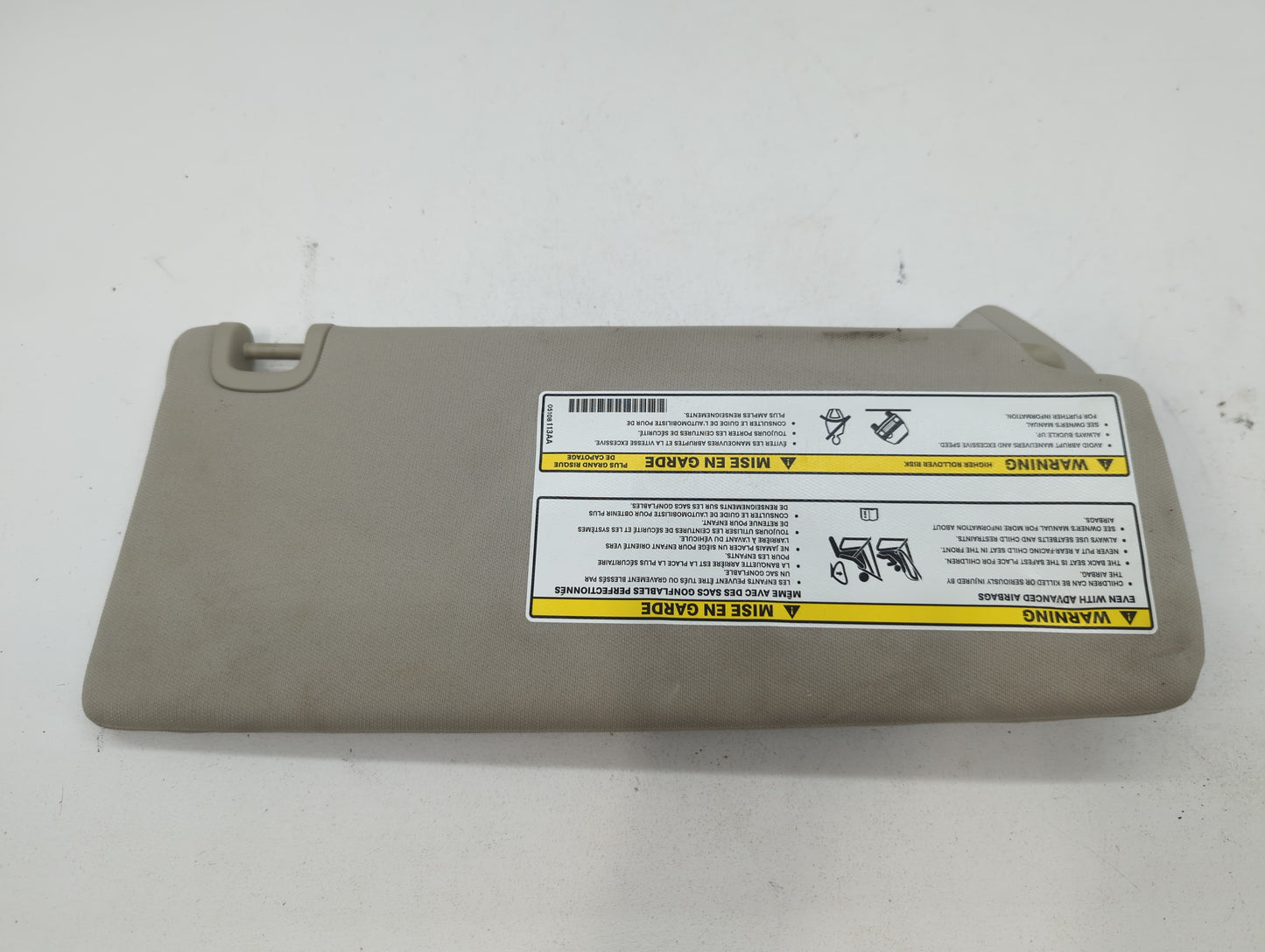 2014-2018 Jeep Cherokee Sun Visor Shade Replacement Passenger Right Mirror Fits Fits 2014 2015 2016 2017 2018 OEM Used Auto
