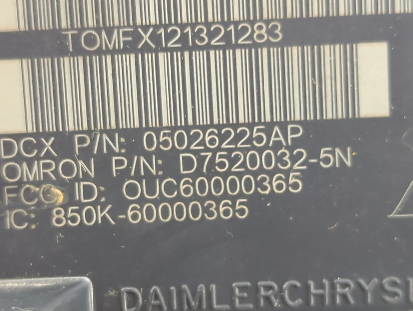 Jeep Compass Ignition Switch Oem 1017724 - Oemusedautoparts1.com
