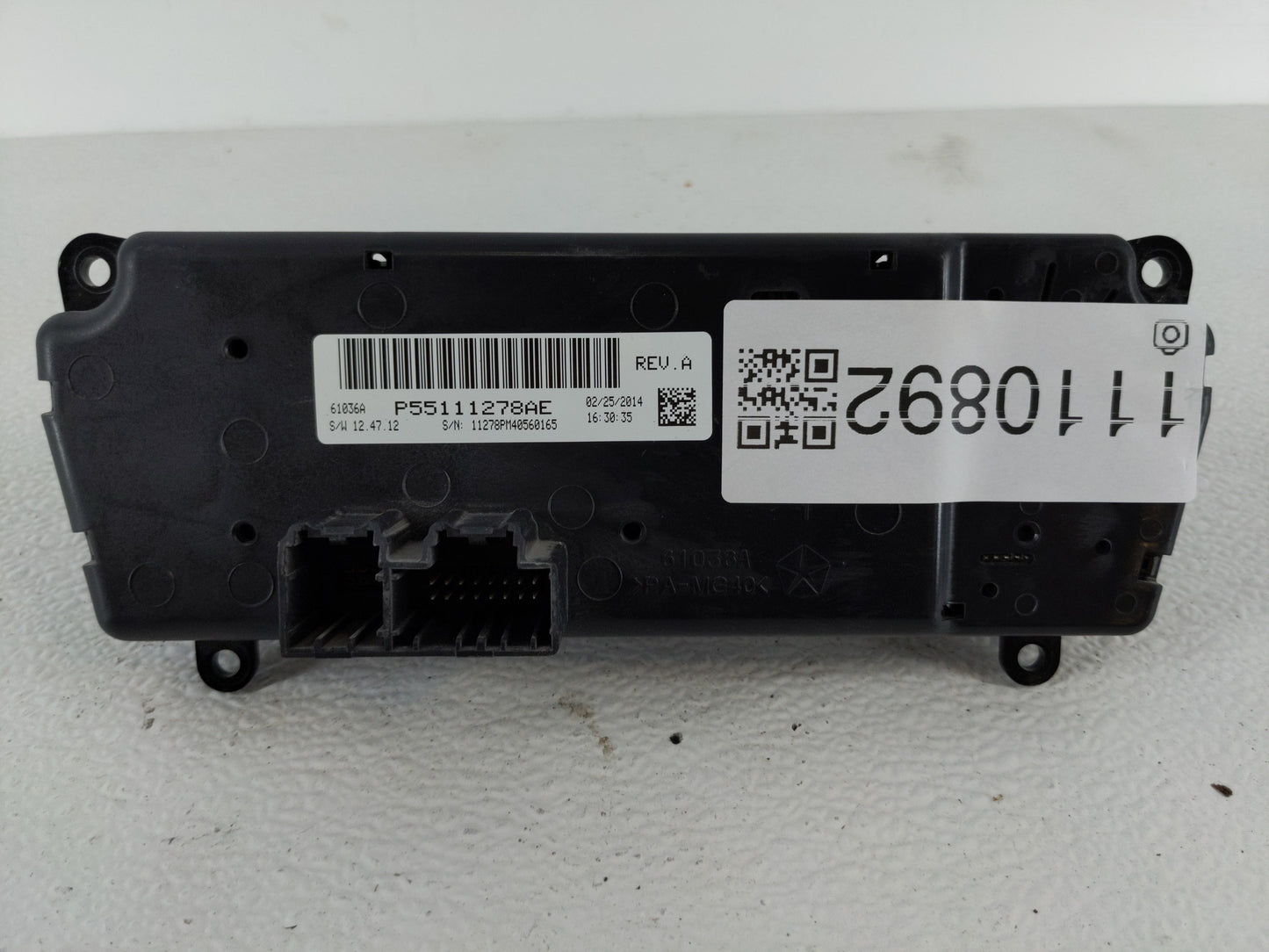2014 Jeep Compass Climate Control Module Temperature AC/Heater Replacement P/N:P55111278AE Fits Fits 2011 2012 2013 2015 201
