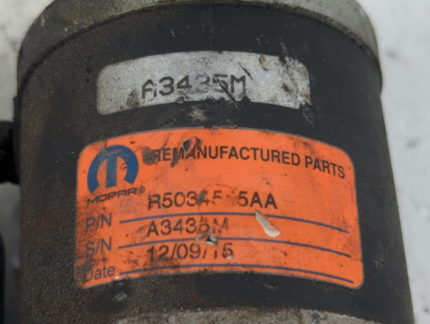 2014 Jeep Compass Car Starter Motor Solenoid OEM P/N:R5034515AA Fits OEM Used Auto Parts - Oemusedautoparts1.com