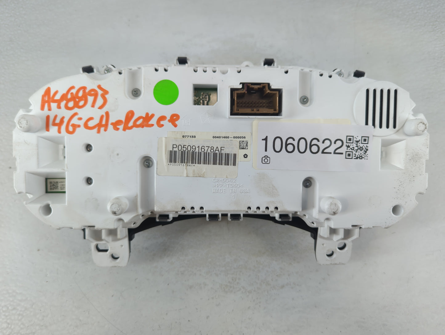 2014 Jeep Grand Cherokee Instrument Cluster Speedometer Gauges P/N:PP-TD40 CR-0042, P05091678AF, 56054794AH Fits OEM Used Au