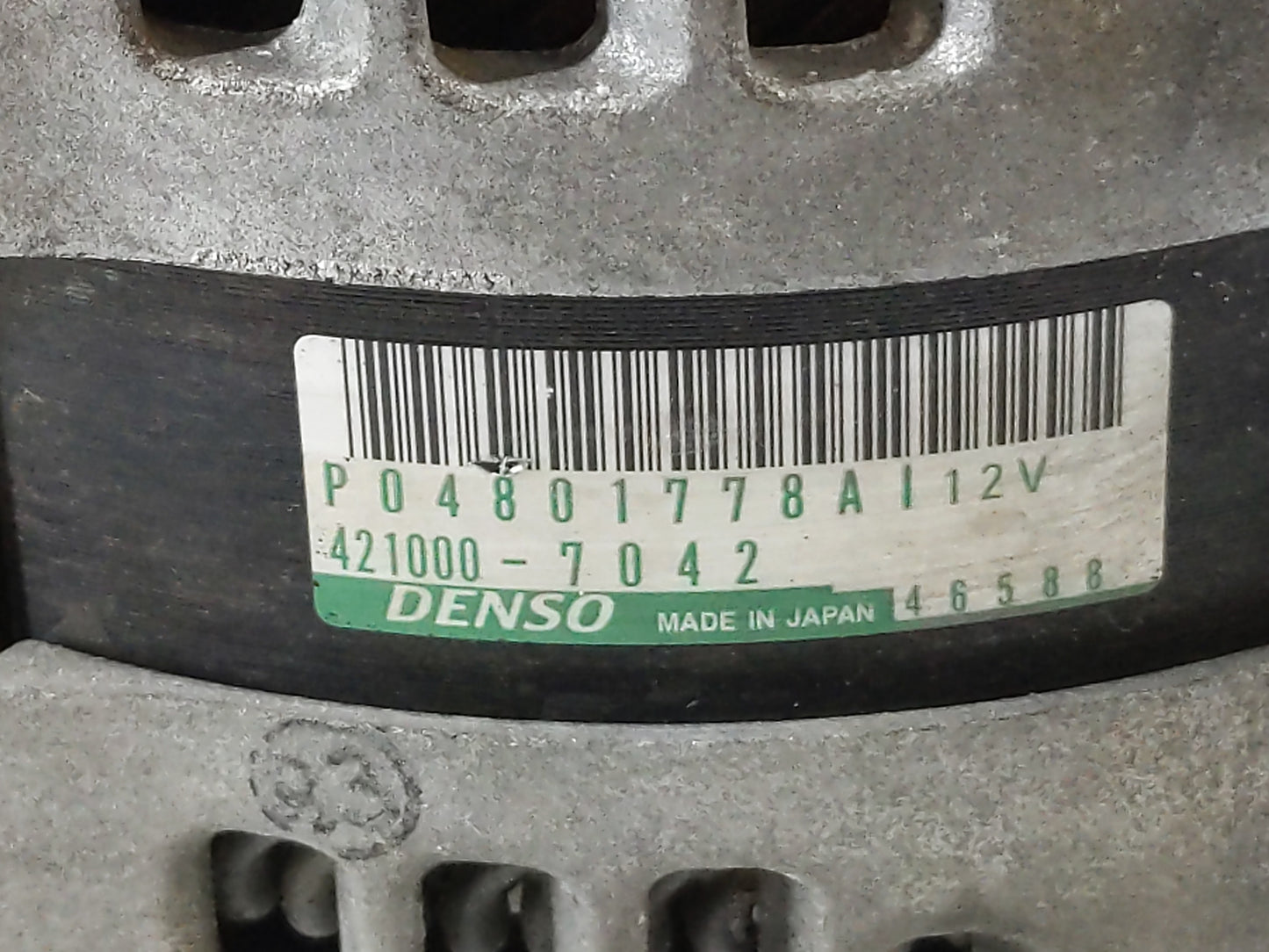 2011-2016 Jeep Grand Cherokee Alternator Replacement Generator Charging Assembly Engine OEM P/N:P0480177A8AI Fits OEM Used A