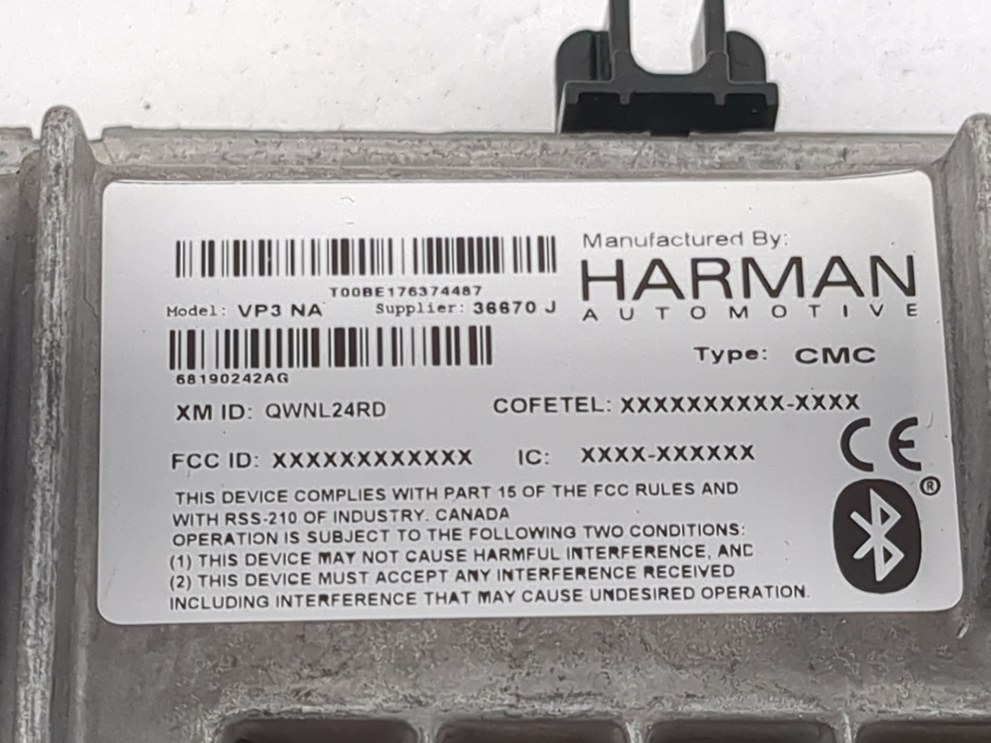 2014 Jeep Grand Cherokee Radio AM FM Cd Player Receiver Replacement P/N:VP3 NA 68190242AG, QWNL24RD, T00BE176374487 Fits OEM