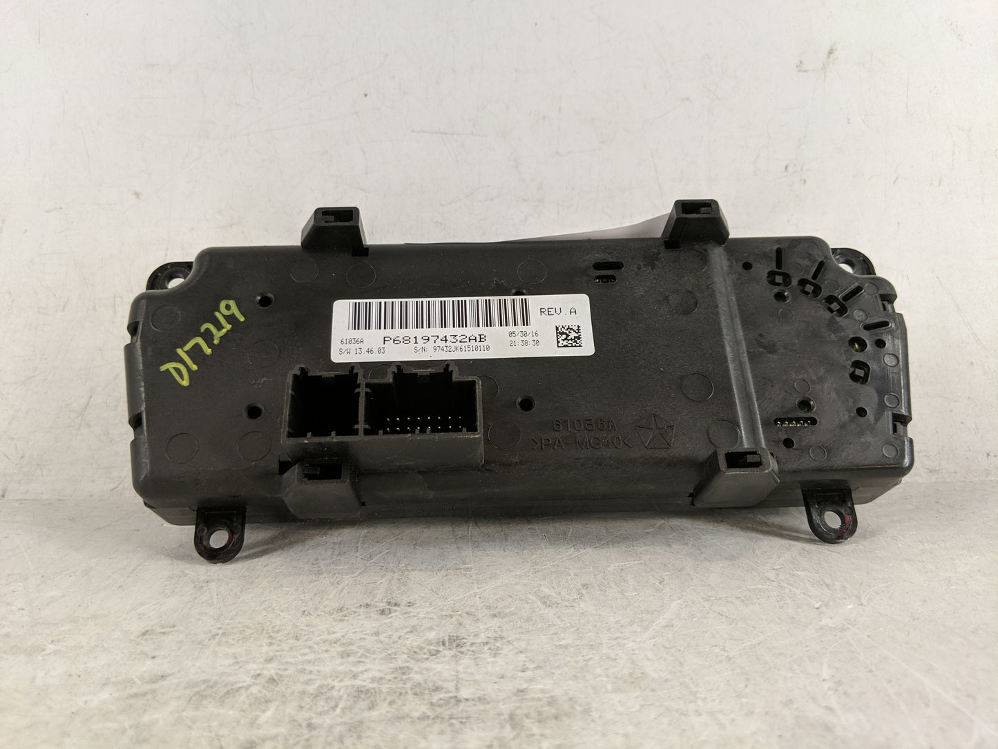 2014-2017 Jeep Wrangler Climate Control Module Temperature AC/Heater Replacement P/N:P68197432AB Fits Fits 2014 2015 2016 20