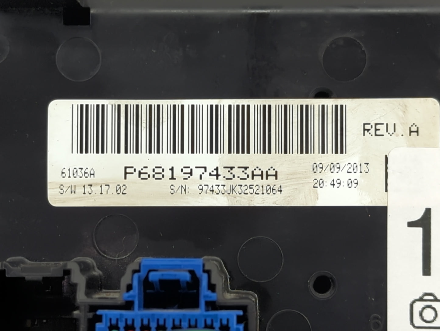 2014-2018 Jeep Wrangler Climate Control Module Temperature AC/Heater Replacement P/N:P68197433AA Fits OEM Used Auto Parts -