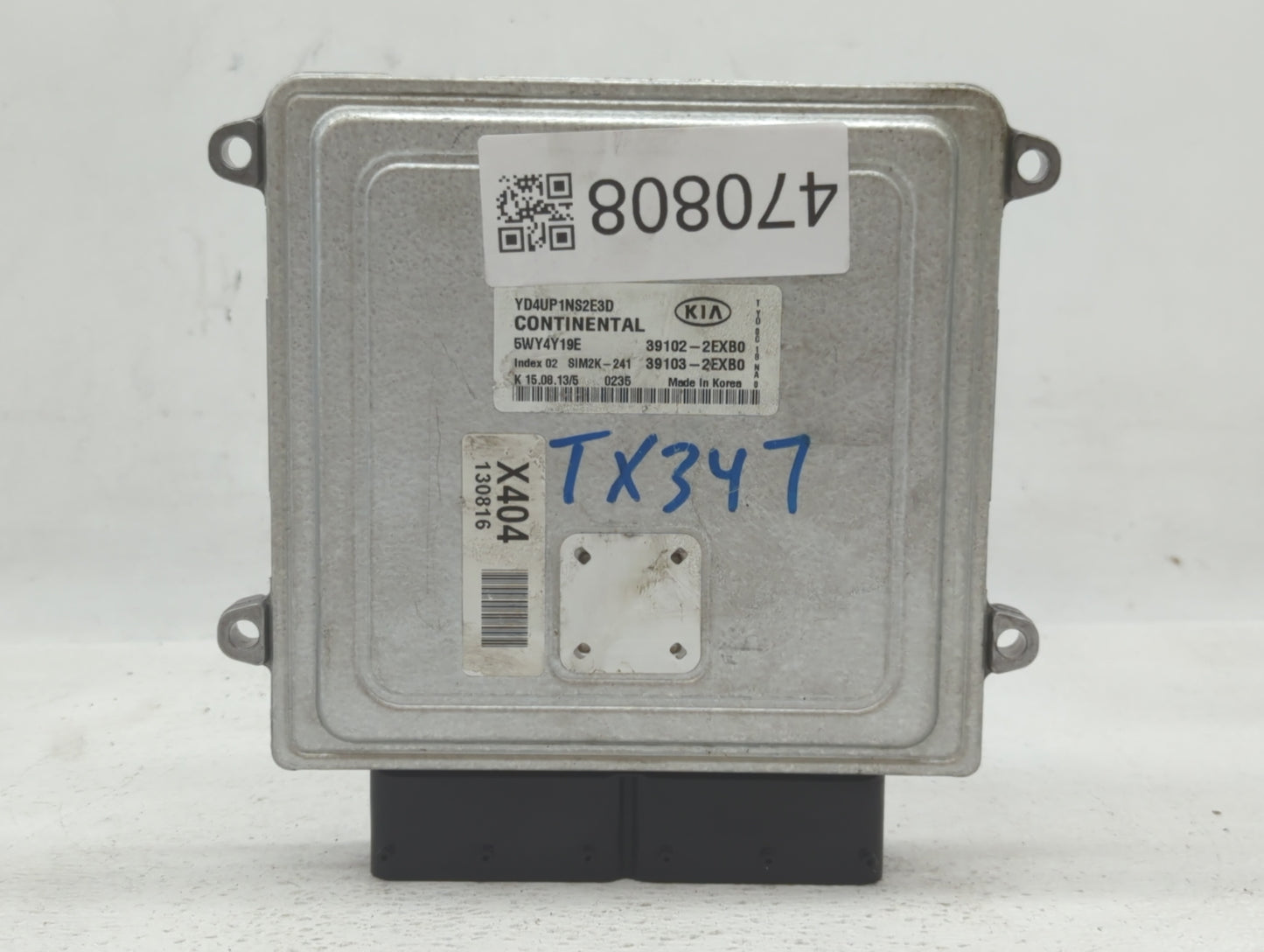 2014 Kia Forte PCM Engine Control Computer ECU ECM PCU OEM P/N:39102-2EXB0 39103-2EXB0 Fits OEM Used Auto Parts - Oemusedaut