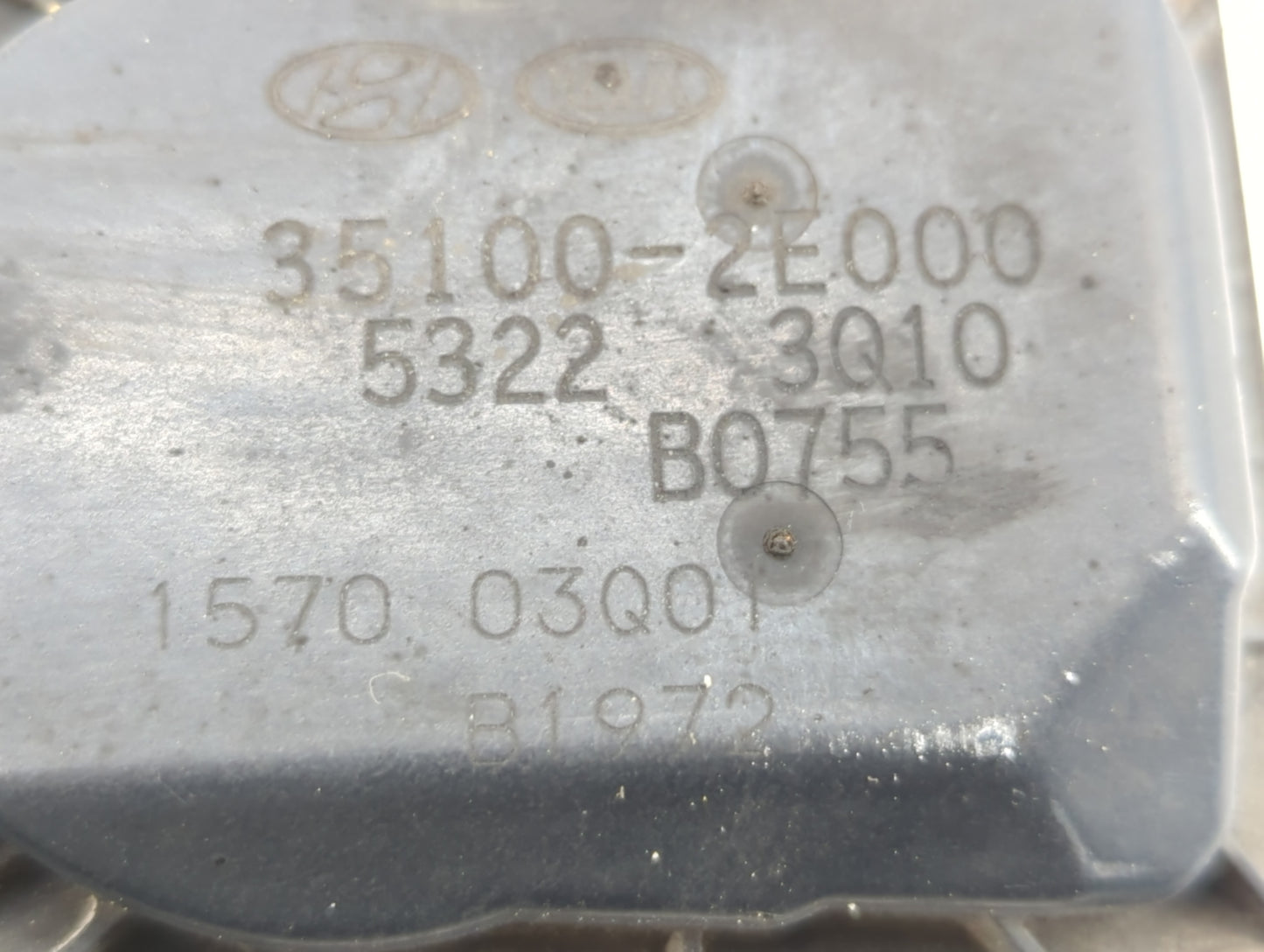 2014-2018 Kia Forte Throttle Body P/N:35100-2E000 Fits Fits 2011 2012 2013 2014 2015 2016 2017 2018 2019 2020 2021 OEM Used
