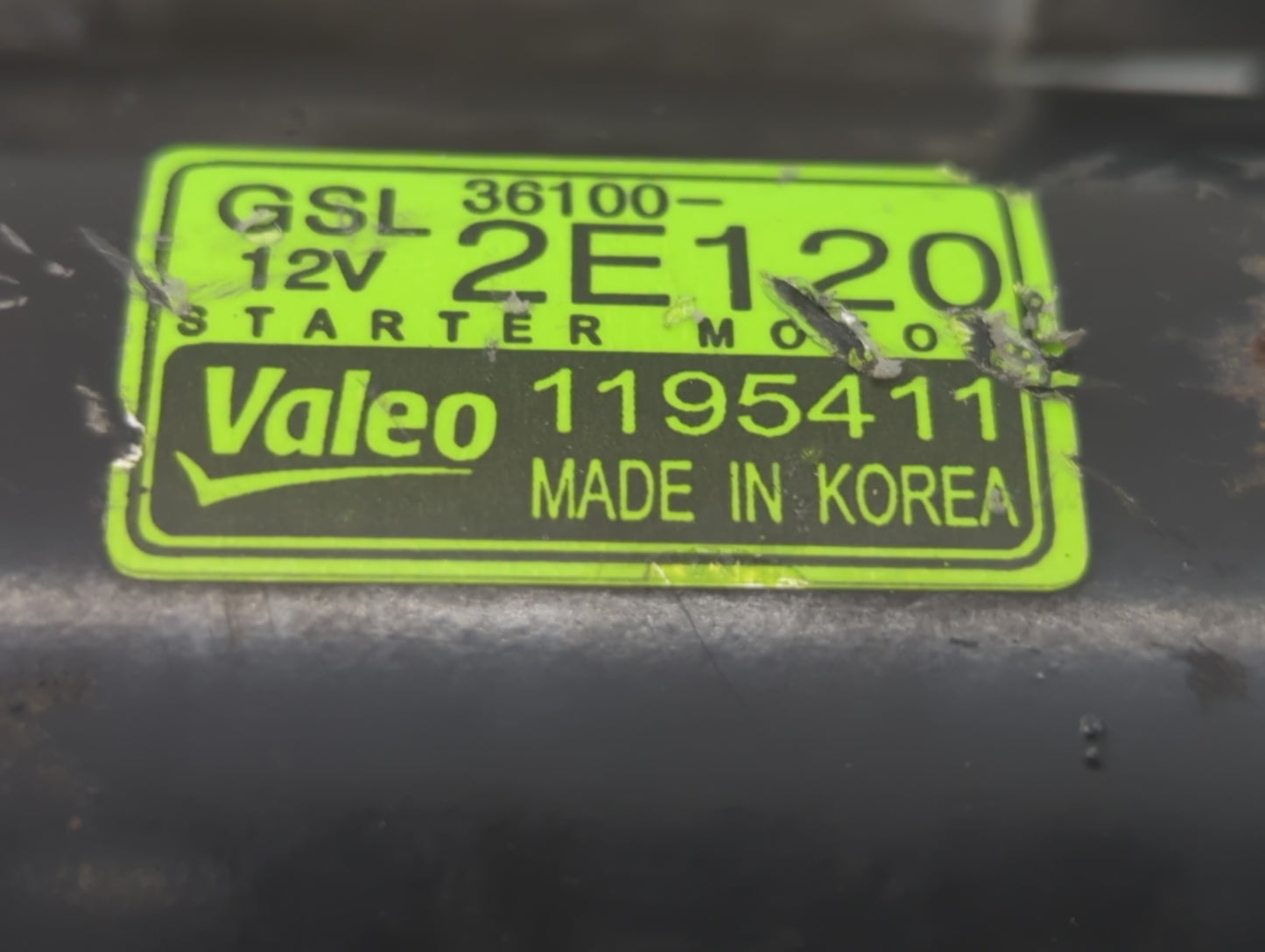 2014-2016 Kia Forte Car Starter Motor Solenoid OEM P/N:36100-2E120 Fits Fits 2012 2013 2014 2015 2016 OEM Used Auto Parts -