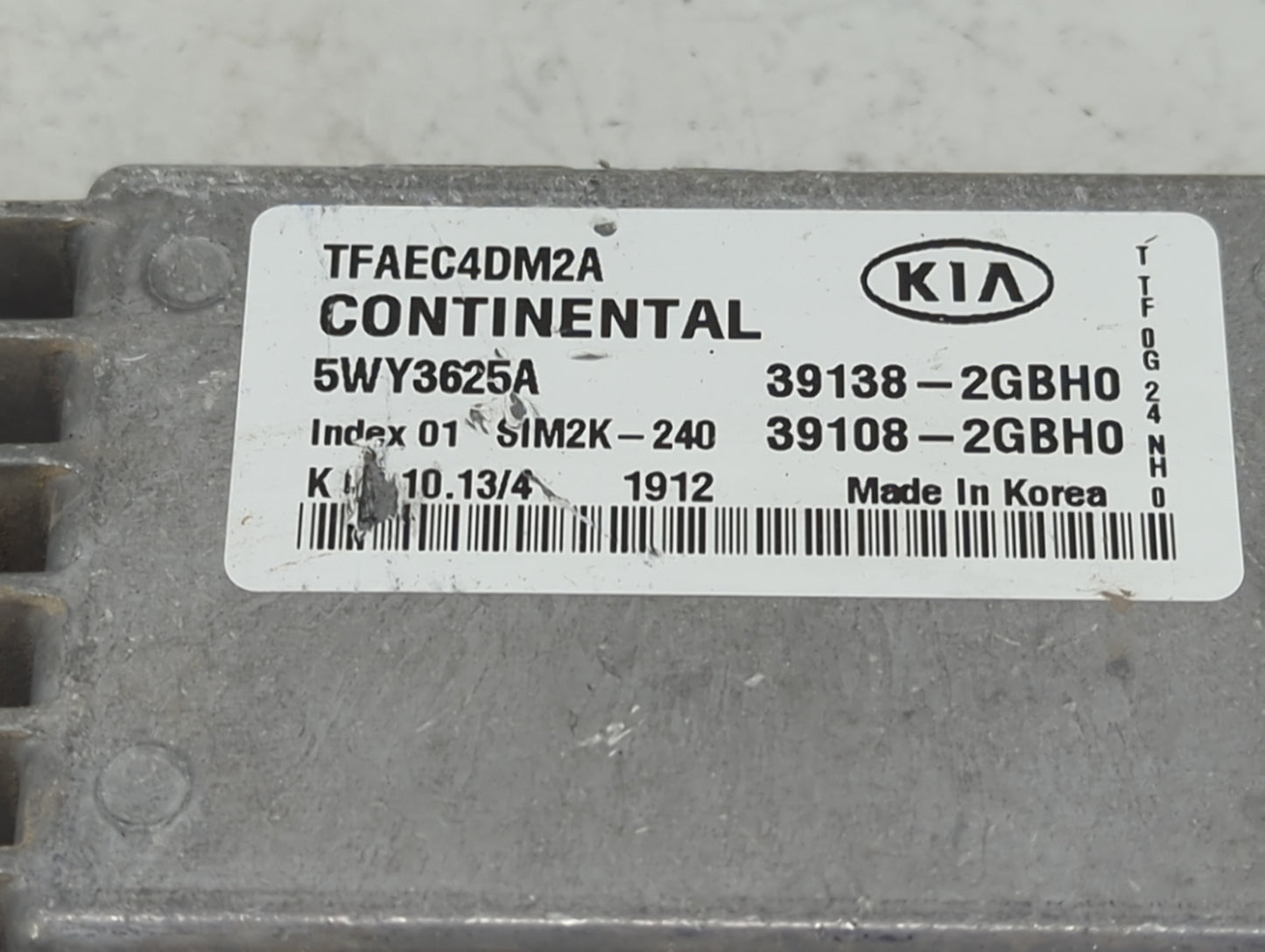 2014-2015 Kia Optima PCM Engine Control Computer ECU ECM PCU OEM P/N:5WY3625A 39108-2GBH0, 39138-2GBH0 Fits Fits 2014 2015 O