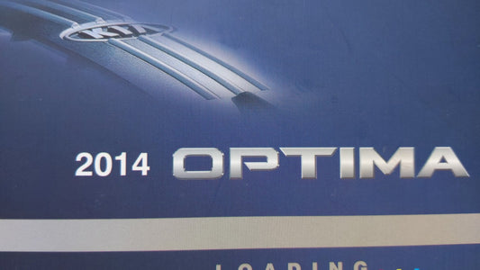 2014 Kia Optima Owners Manual Book Guide OEM Used Auto Parts