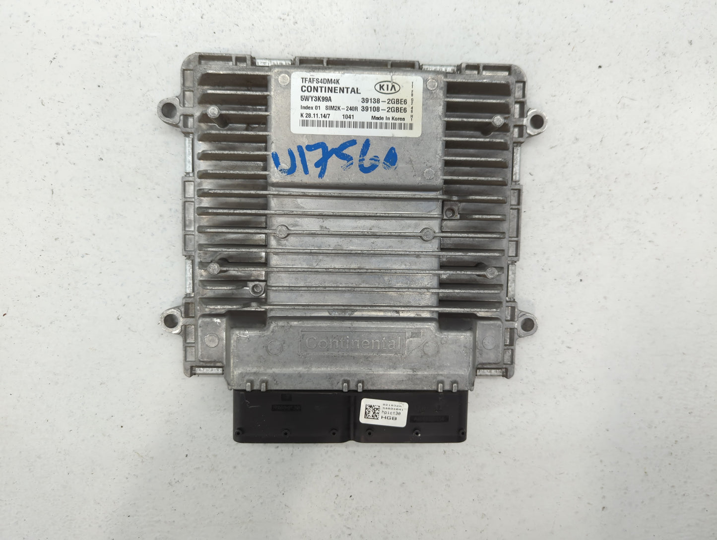 2014-2015 Kia Optima PCM Engine Control Computer ECU ECM PCU OEM P/N:39108-2GBE6 39138-2GBE6 Fits Fits 2014 2015 OEM Used Au