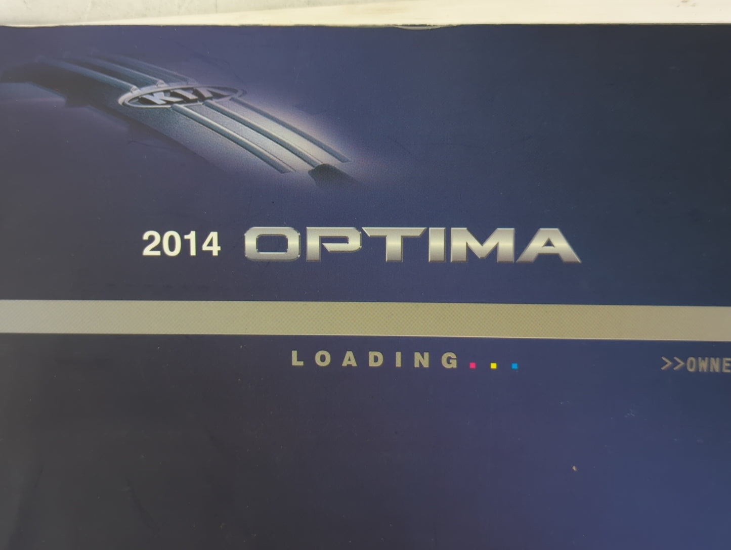 2014 Kia Optima Owners Manual Book Guide OEM Used Auto Parts - Oemusedautoparts1.com