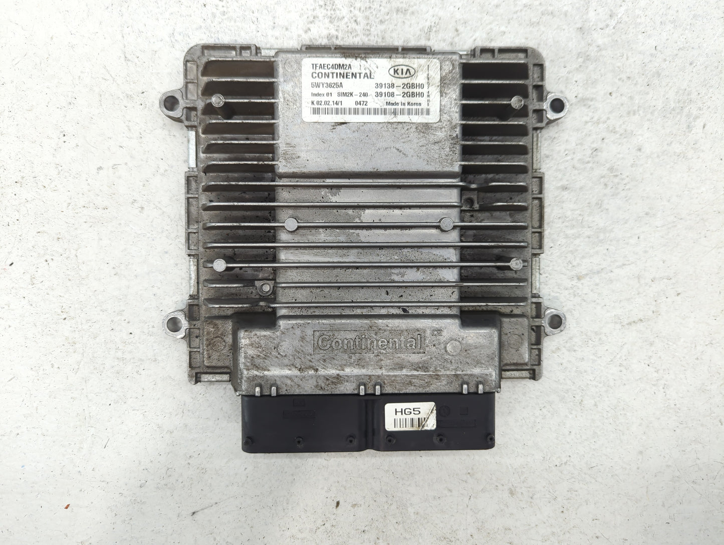 2014-2015 Kia Optima PCM Engine Control Computer ECU ECM PCU OEM P/N:39138-2GBH0 Fits Fits 2014 2015 OEM Used Auto Parts - O