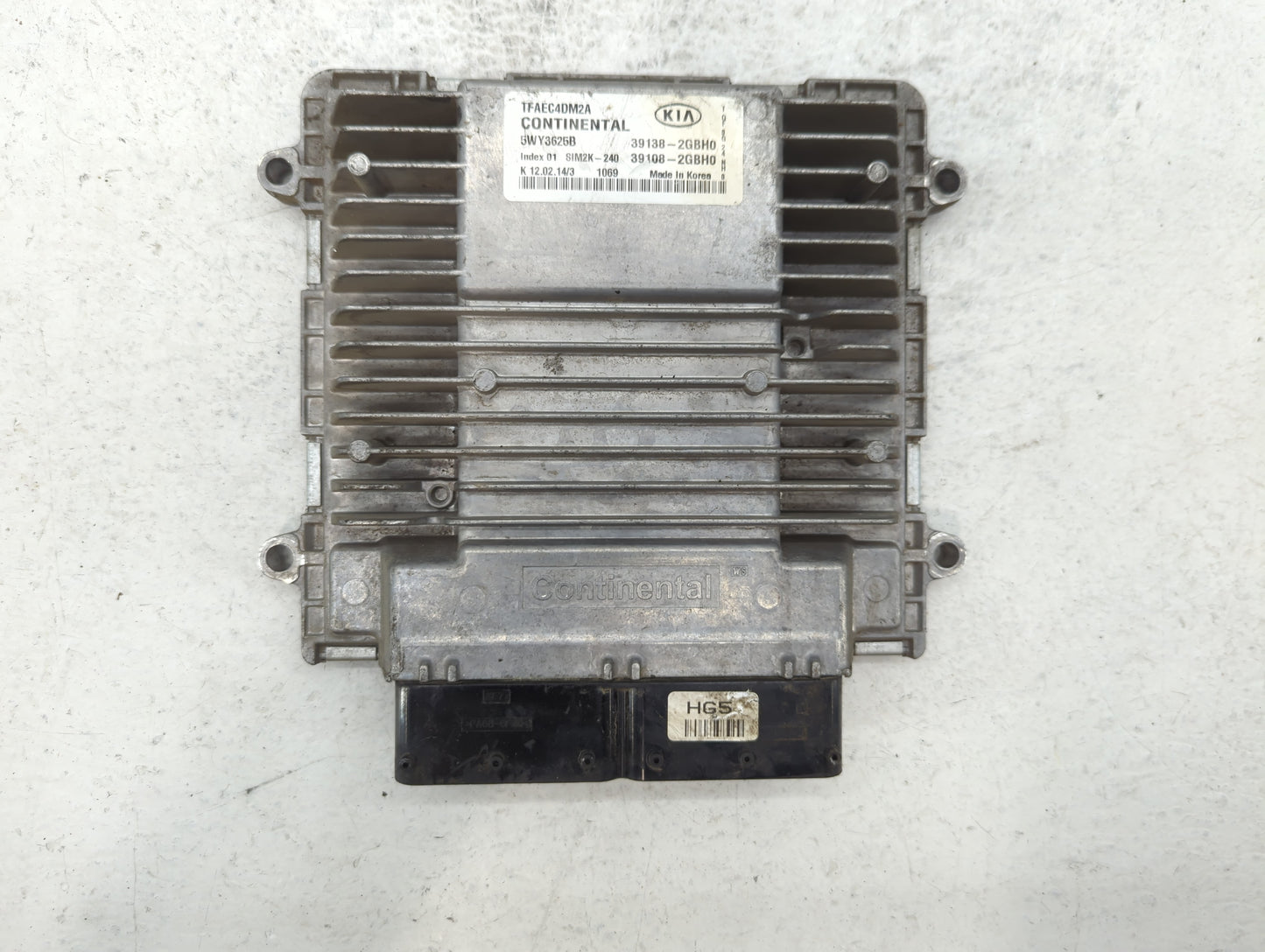 2014-2015 Kia Optima PCM Engine Control Computer ECU ECM PCU OEM P/N:39138-2GBH0 Fits Fits 2014 2015 OEM Used Auto Parts - O