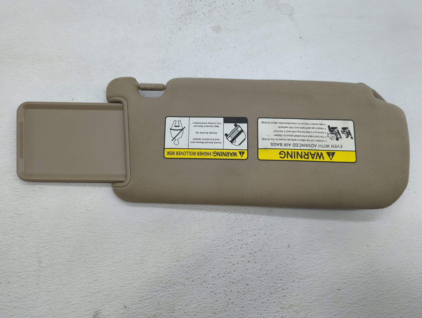 2011-2015 Kia Sorento Sun Visor Shade Replacement Driver Left Mirror Fits Fits 2011 2012 2013 2014 2015 OEM Used Auto Parts