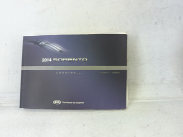 2014 Kia Sorento Owners Manual Book Guide P/N:A2PO-EU39F OEM Used Auto Parts