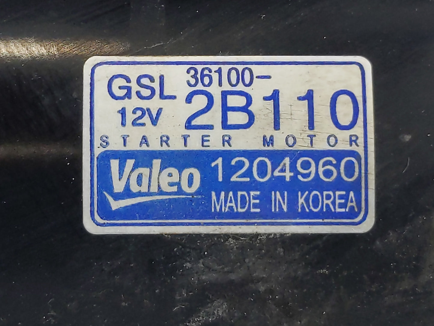 2014-2019 Kia Soul Car Starter Motor Solenoid OEM P/N:1204960 36100-2B110 Fits Fits 2014 2015 2016 2017 2018 2019 OEM Used A