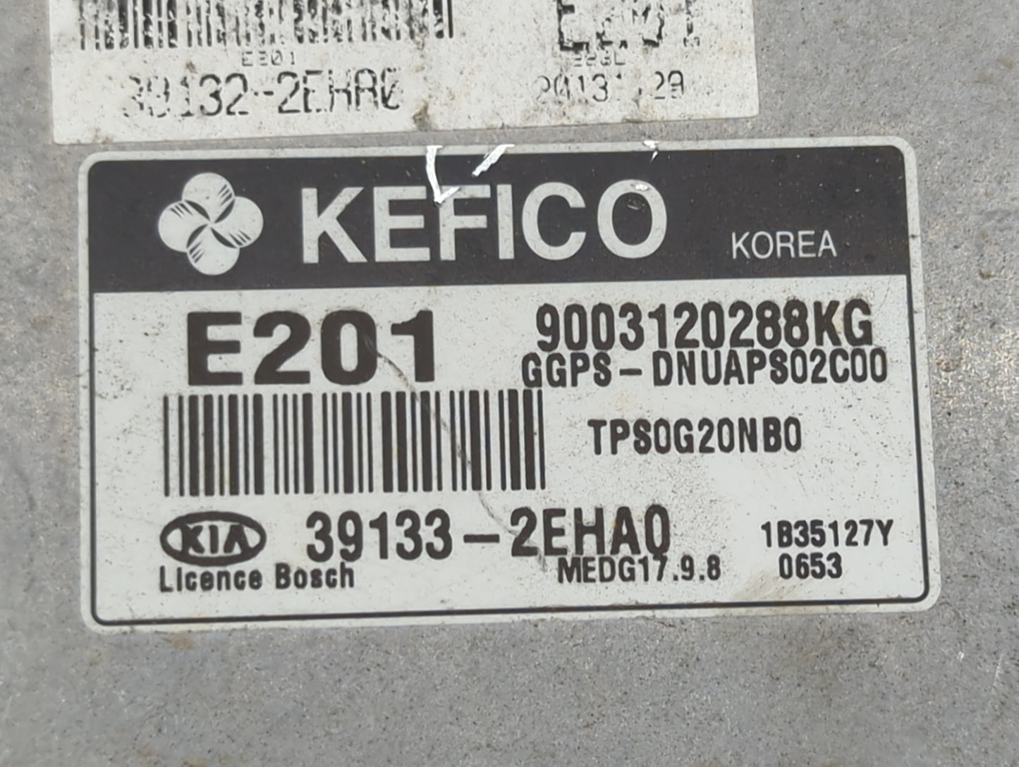 2014 Kia Soul PCM Engine Control Computer ECU ECM PCU OEM P/N:39133-2EHA0 9003120288KG, GGPS-DNUAPS02C00, TPS0G20NB0 Fits OE