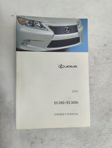 2014 Lexus Es350 Owners Manual Book Guide P/N:OM33A60U 01999-33A60 OEM Used Auto Parts