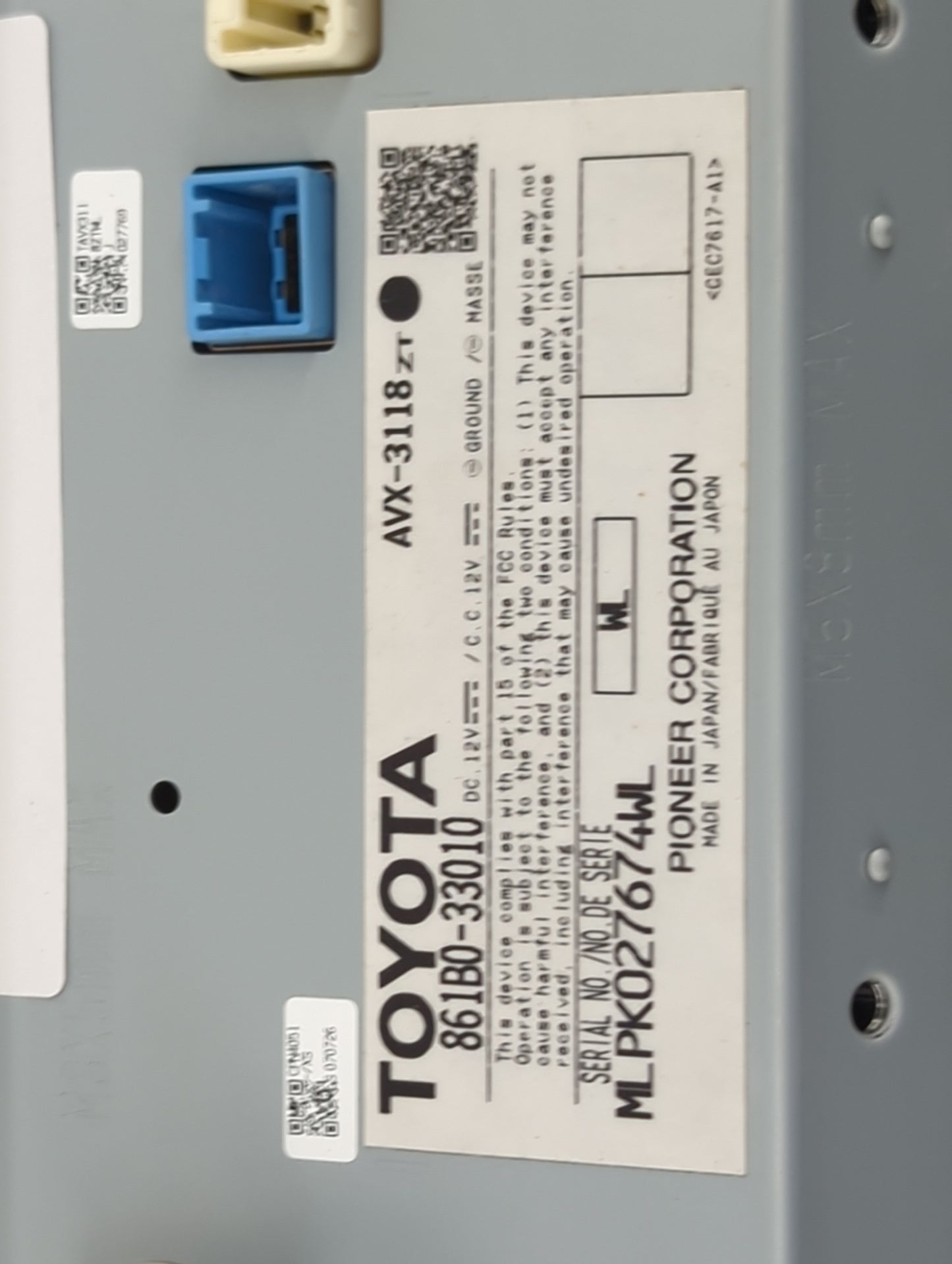 2013-2014 Lexus Es350 Information Display Screen 1494359 - Oemusedautoparts1.com
