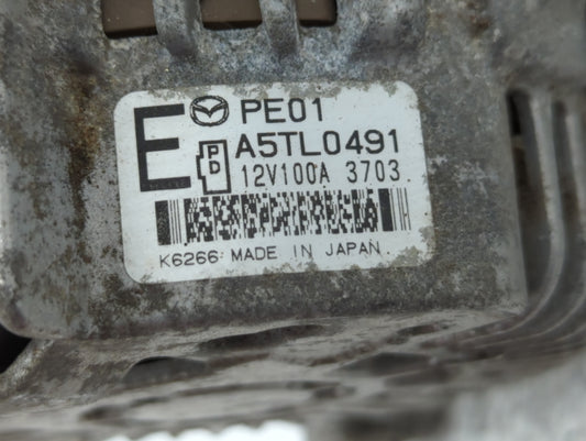 2014 Mazda 6 Alternator Replacement Generator Charging Assembly Engine OEM P/N:PEDD A5TL0491 P53N A5T J0591 AX Fits Fits 2013 OEM Used Auto Parts