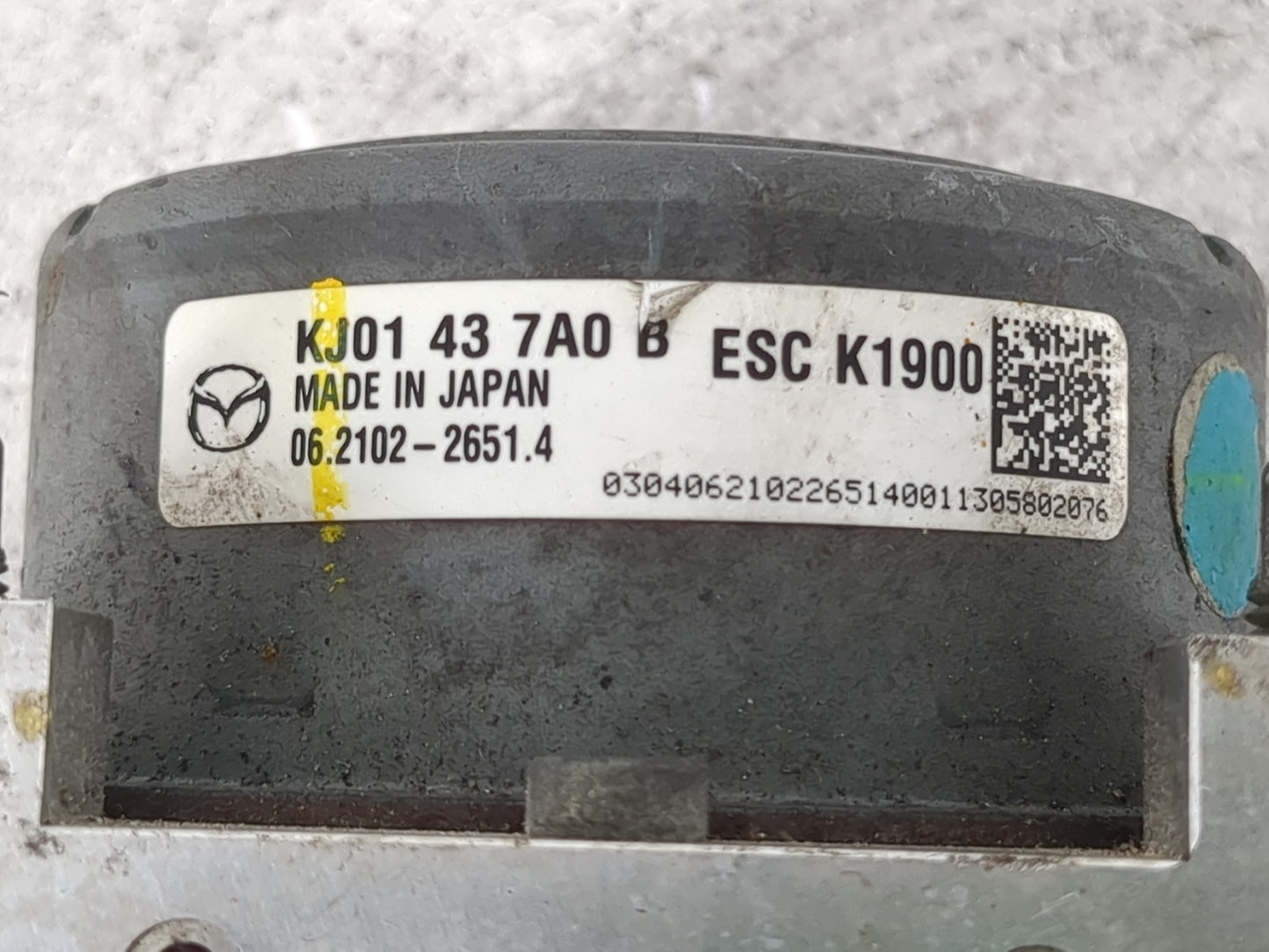 2014-2015 Mazda Cx-5 ABS Pump Control Module Replacement P/N:KJ01 43 7A0 Fits Fits 2014 2015 OEM Used Auto Parts - Oemusedau