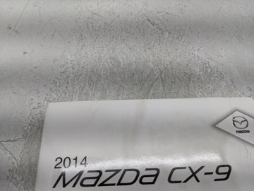 2014 Mazda Cx-9 Owners Manual Book Guide P/N:9999-95-011C-14 OEM Used Auto Parts