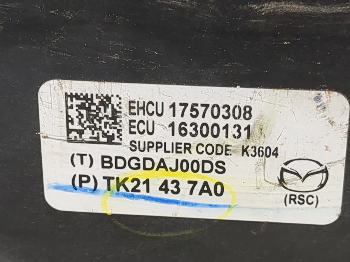 2013-2015 Mazda Cx-9 Anti-Lock Brake ABS Pump Module Actuator OEM P/N:17570308 16300131, TK21437A0 Fits Fits 2013 2014 2015