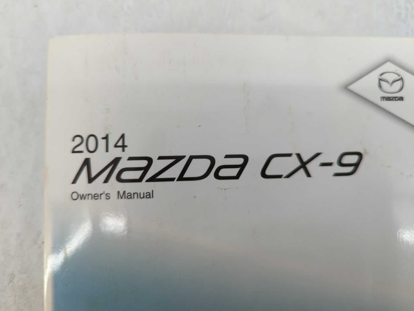2014 Mazda Cx-9 Owners Manual Book Guide OEM Used Auto Parts - Oemusedautoparts1.com