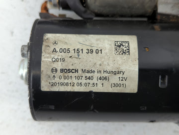 2012-2015 Mercedes-Benz C250 Car Starter Motor Solenoid OEM P/N:A 005 151 39 01 Fits Fits 2003 2004 2005 2012 2013 2014 2015 OEM Used Auto Parts