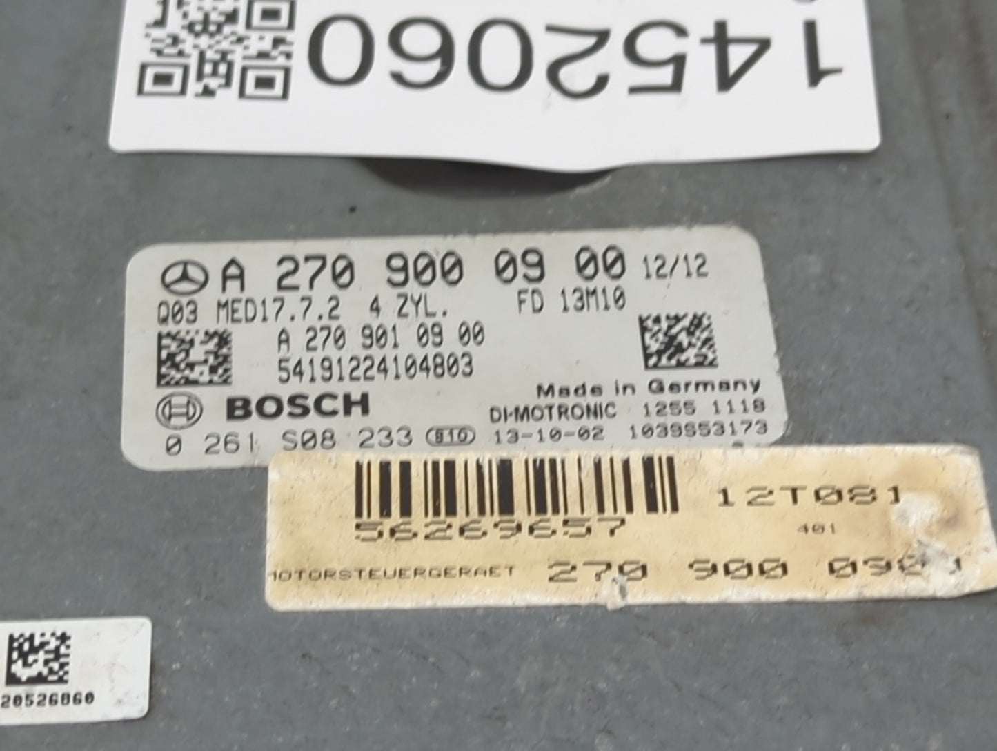 2014-2015 Mercedes-Benz Cla250 PCM Engine Control Computer ECU ECM PCU OEM P/N:A2709000900 A2709010900 Fits Fits 2013 2014 2