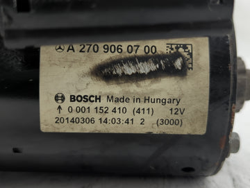 2014-2019 Mercedes-Benz Cla250 Car Starter Motor Solenoid OEM P/N:A 270 906 07 00 Fits OEM Used Auto Parts