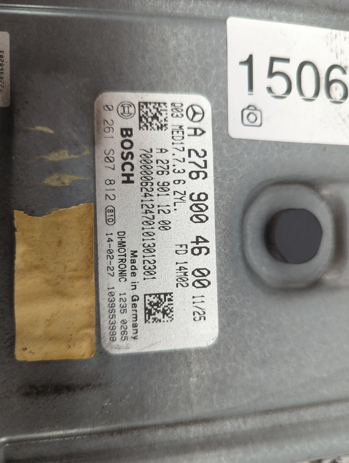 2014 Mercedes-Benz E-Class PCM Engine Control Computer ECU ECM PCU OEM P/N:A2769004600 0261S07812 Fits Fits 2015 2016 2017 2