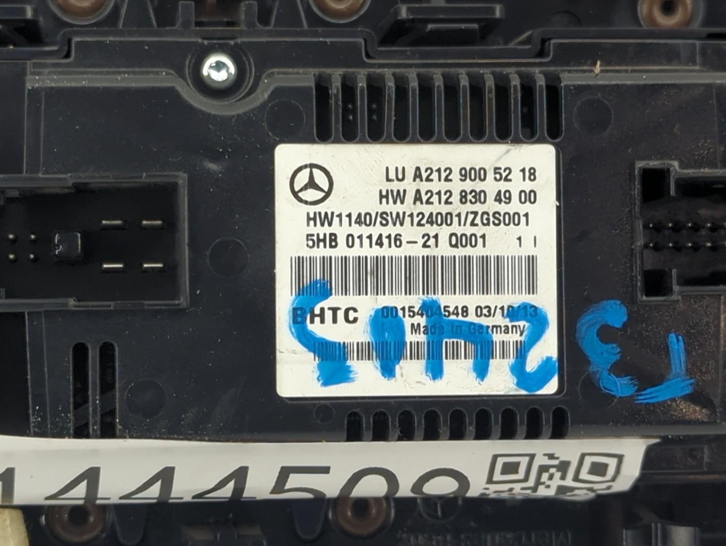 2014 Mercedes-Benz E350 Climate Control Module Temperature AC/Heater Replacement P/N:A2129005218 A2128304900, 5HB011416-21 F
