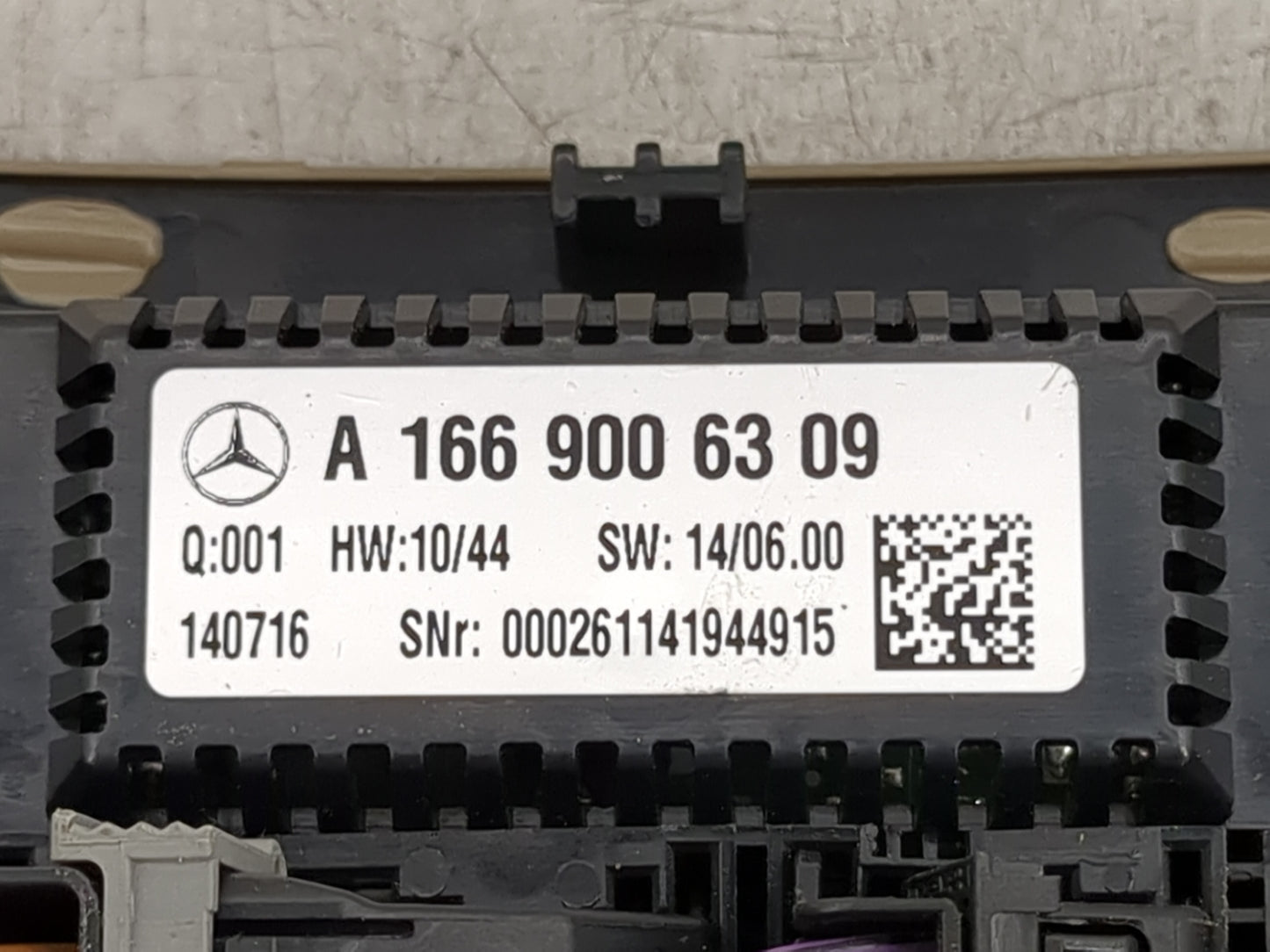 2014-2016 Mercedes-Benz Gl350 Climate Control Module Temperature AC/Heater Replacement P/N:A 166 900 63 09 A 166 900 02 06 F
