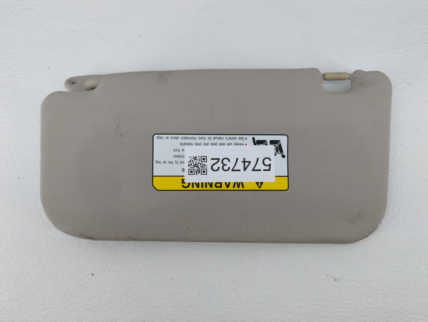 2014 Mitsubishi Mirage Sun Visor Shade Replacement Passenger Right Mirror Fits OEM Used Auto Parts - Oemusedautoparts1.com