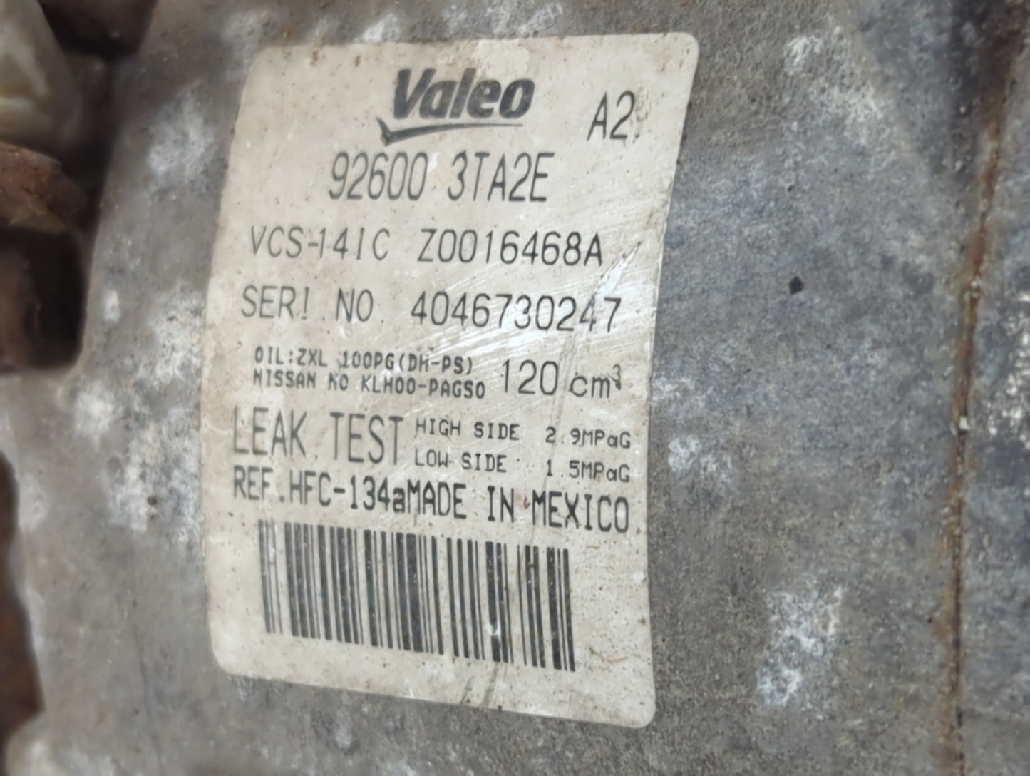 2013-2018 Nissan Altima Air Conditioning A/c Ac Compressor Oem - Oemusedautoparts1.com