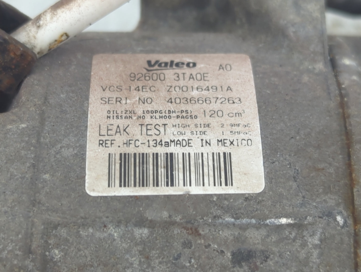 2013-2018 Nissan Altima Air Conditioning A/c Ac Compressor Oem 1380172 - Oemusedautoparts1.com