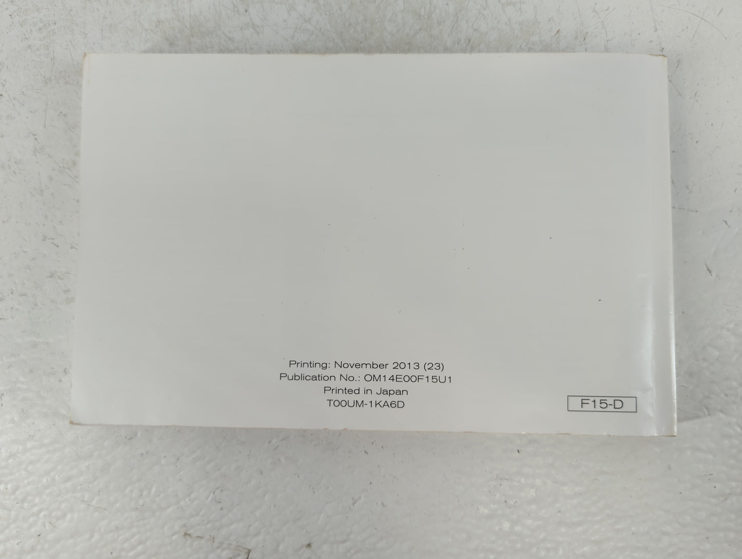 2014 Nissan Juke Owners Manual Book Guide P/N:TOOUM-1KA6D OEM Used Auto Parts - Oemusedautoparts1.com