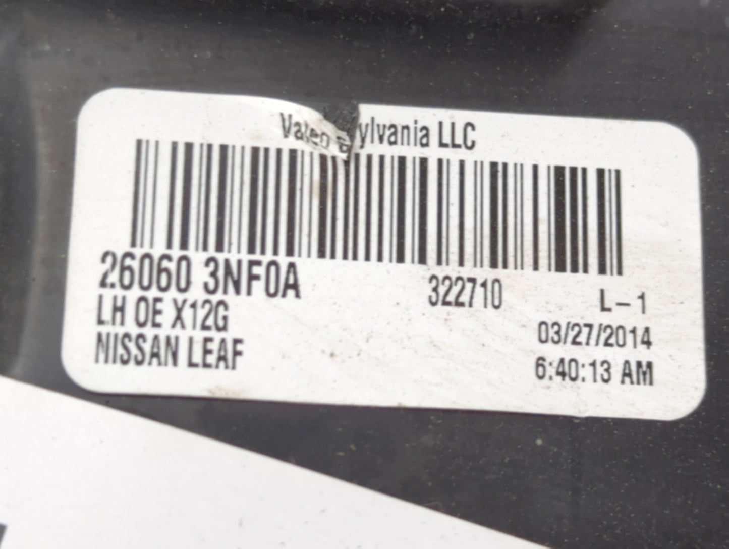 2013-2014 Nissan Leaf Driver Left Oem Head Light Headlight Lamp - Oemusedautoparts1.com