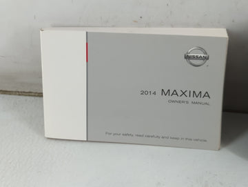 2014 Nissan Maxima Owners Manual Book Guide P/N:OM14E 0A35U0 OEM Used Auto Parts